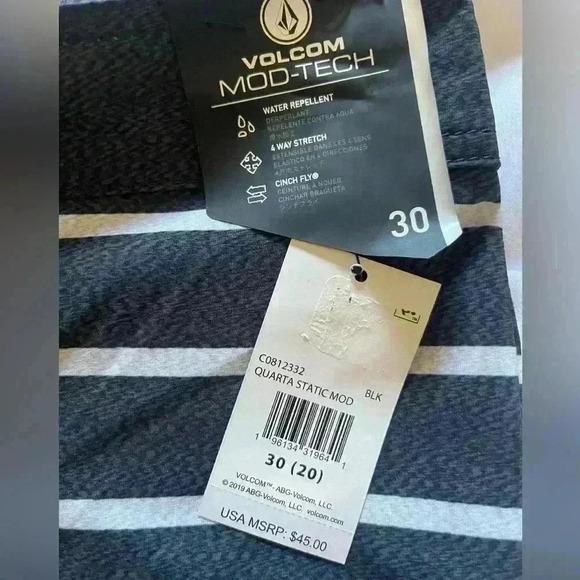 Volcom NWT Mod-Tech Board Shorts Size 30 - Picture 11 of 16